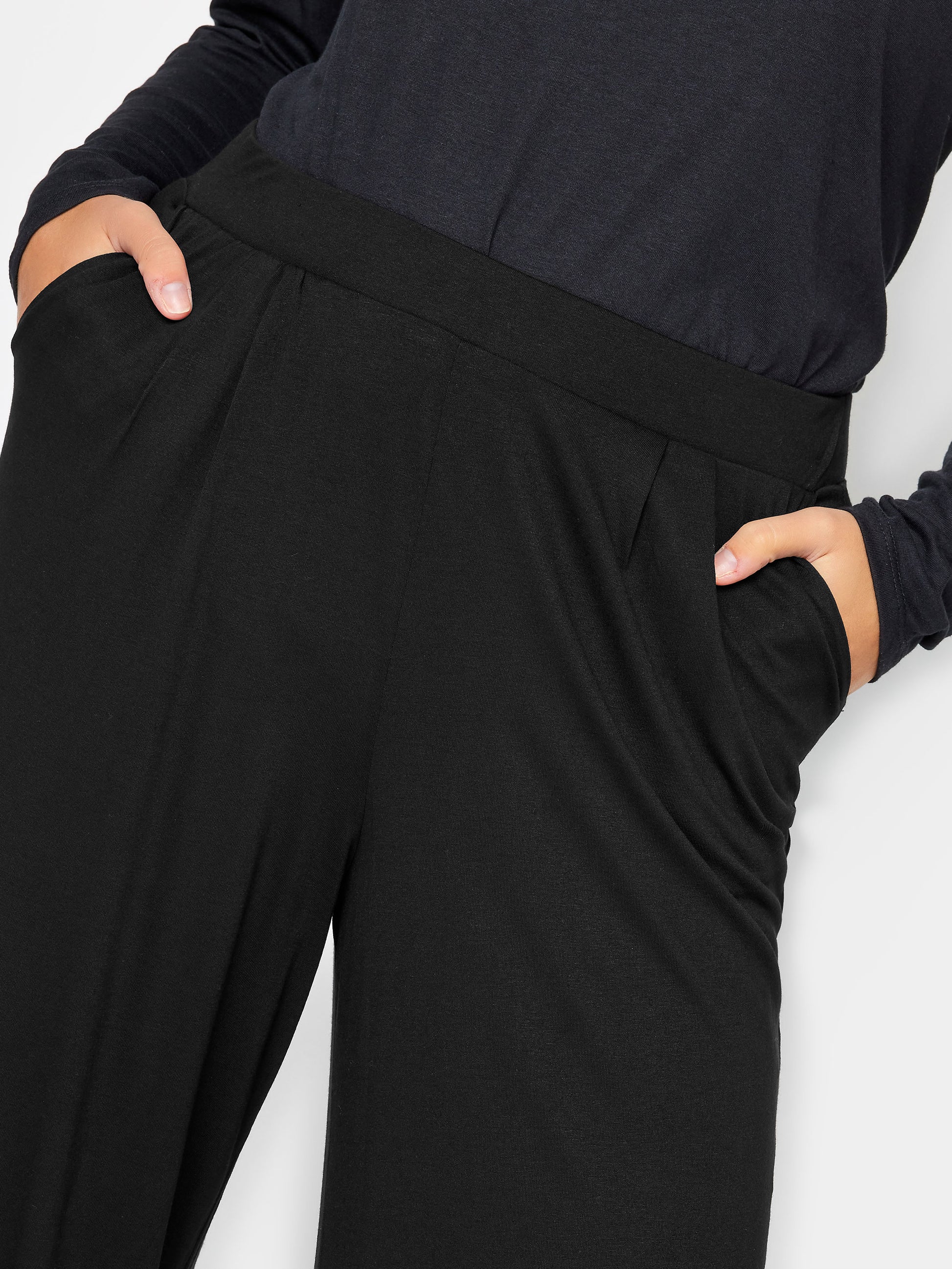 YoPleat Front Wide Leg Trouser Plain