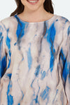 Ci218568 - Bluse med marmorprint