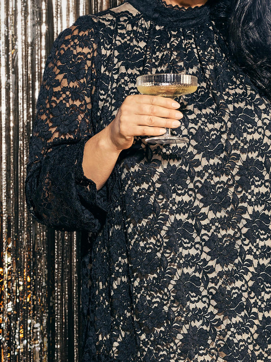 ZoCLARA - Sort Blondebluse