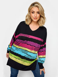 YoBRUSH STROKE STRIPE TOP