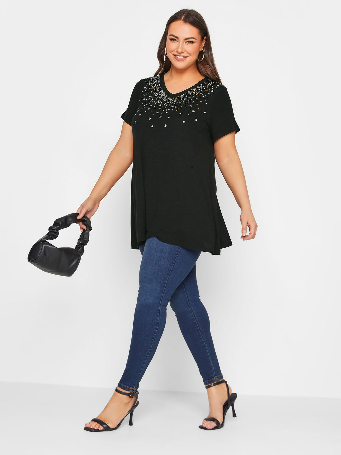 YoEmbellished V-Neck T-Shirt