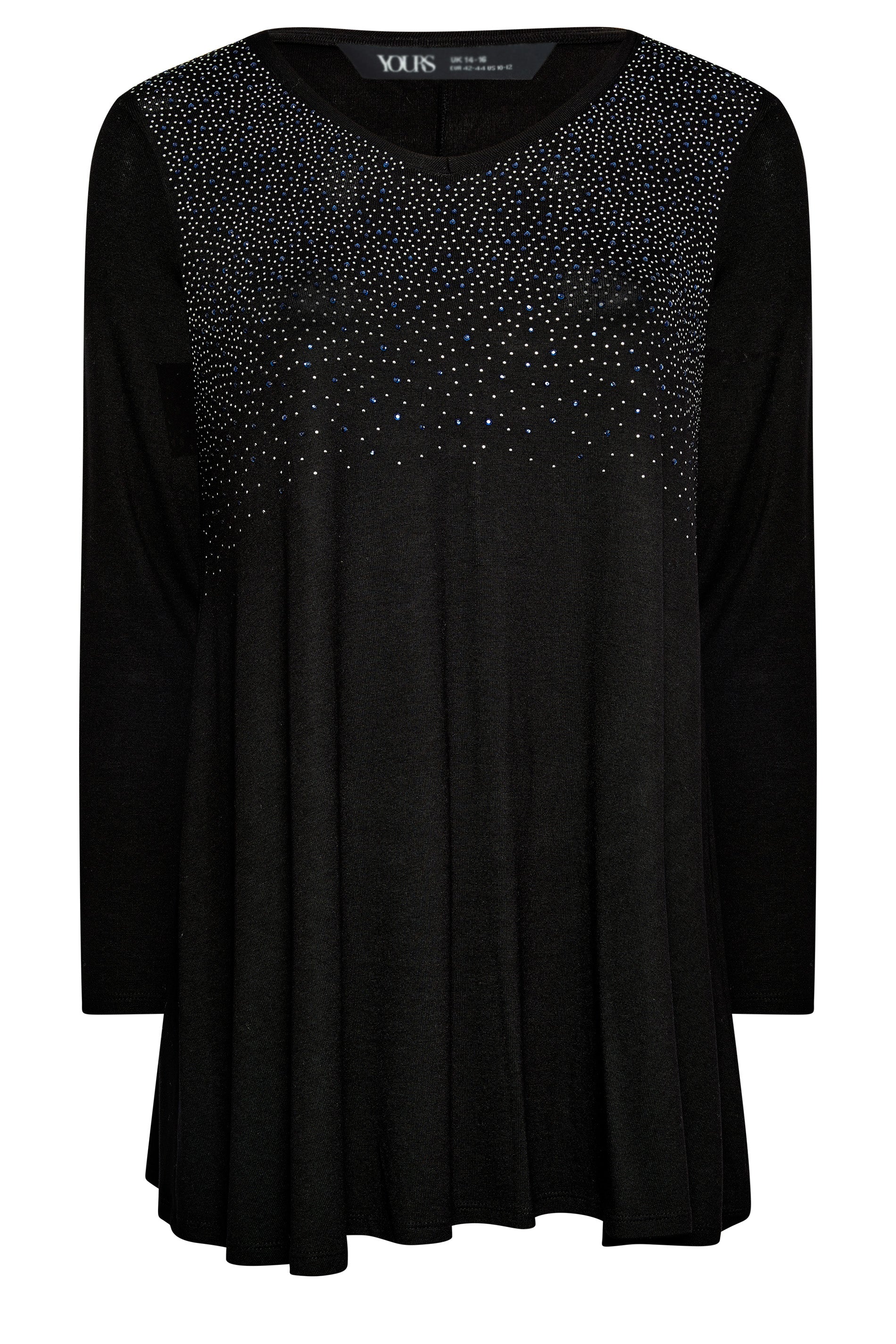 YoStud Embellished Long Sleeve Top