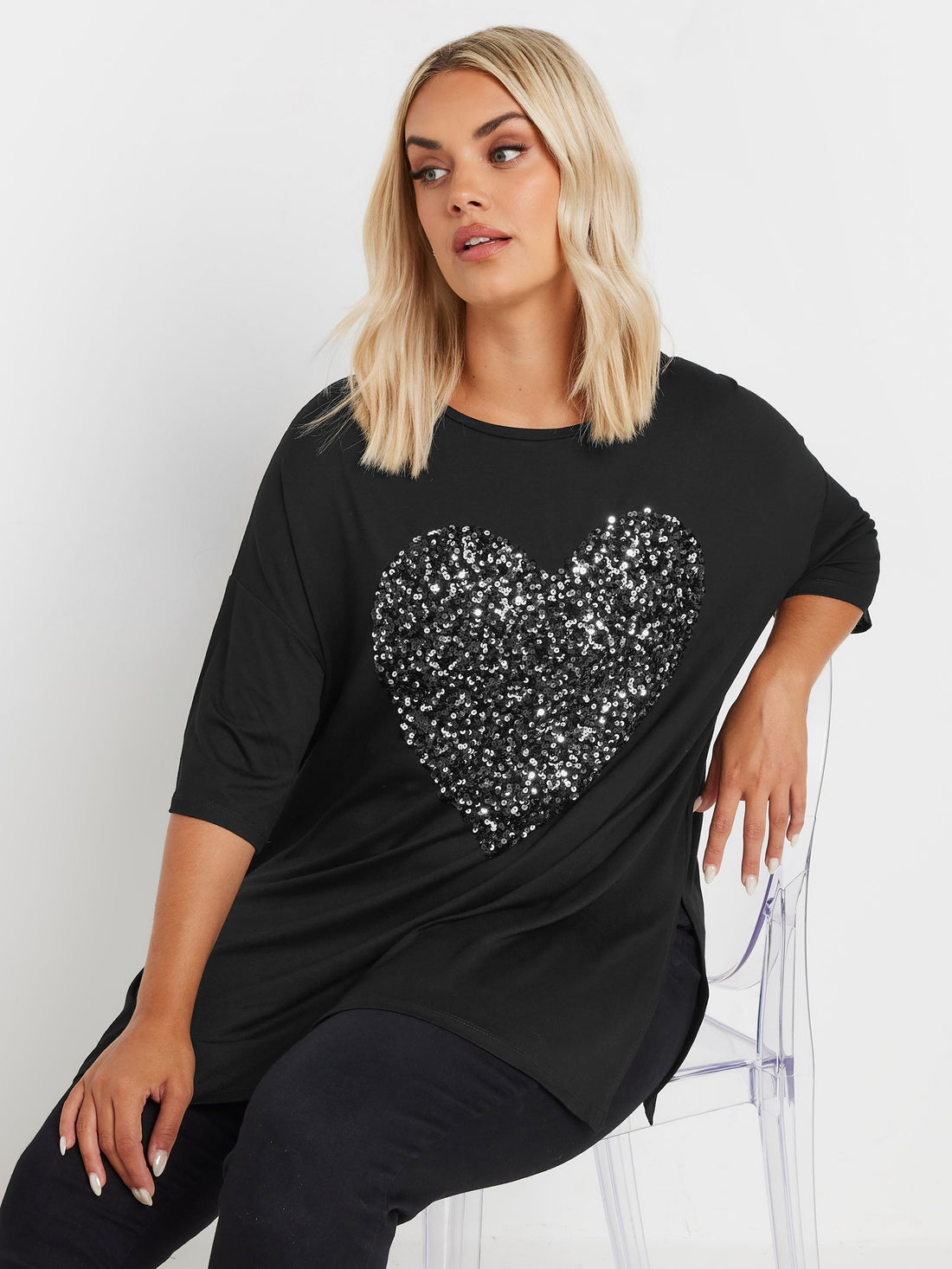 YoHeart Embellished T-Shirt