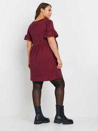 YoFrill Sleeve Smock Tunic Dress