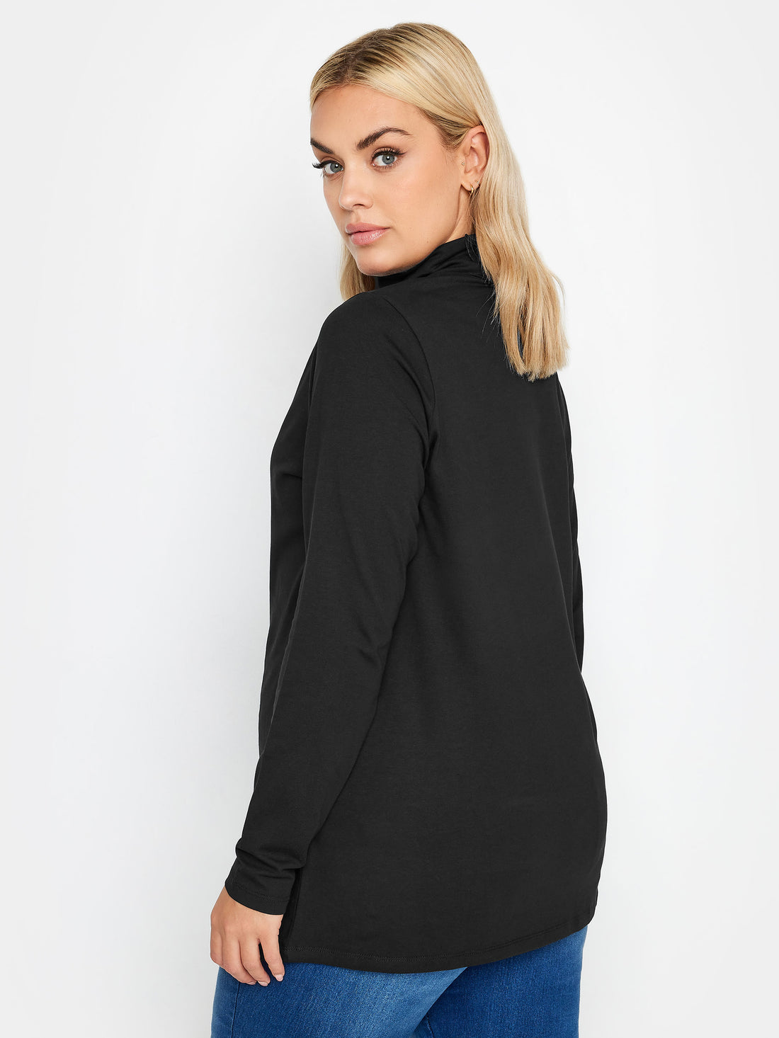 YoLS TURTLE NECK TOP BLACK