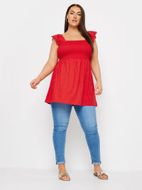 YoPeplum Anglaise Frill Top