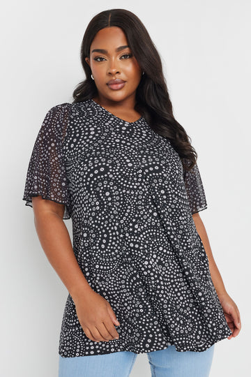 YoPleat Front Mesh - Bluse