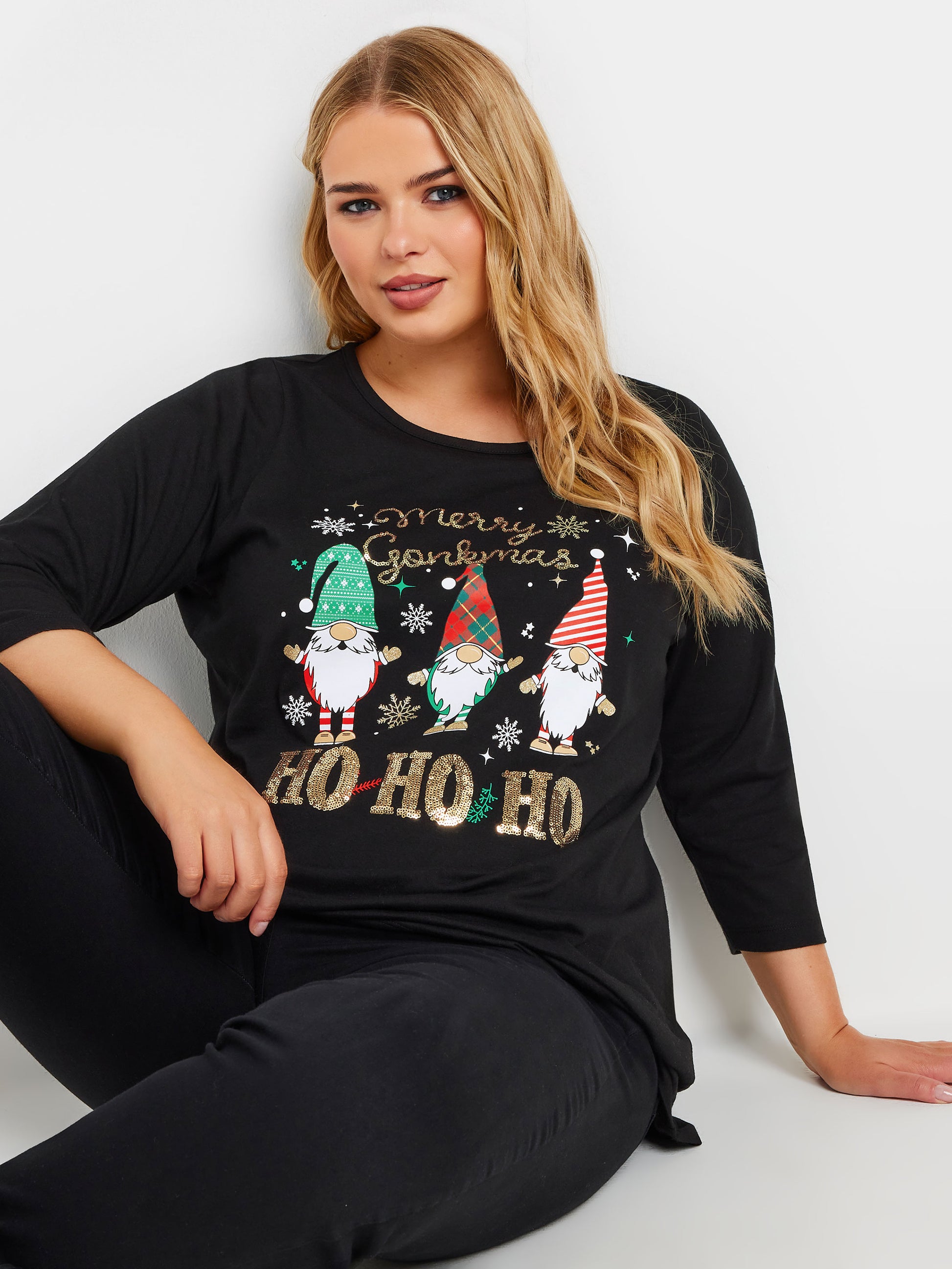 YoNOVELTY LS MERRY GONKMAS BLACK