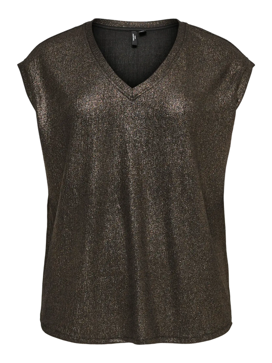VmcNelena - V-Hals Glimmer Top