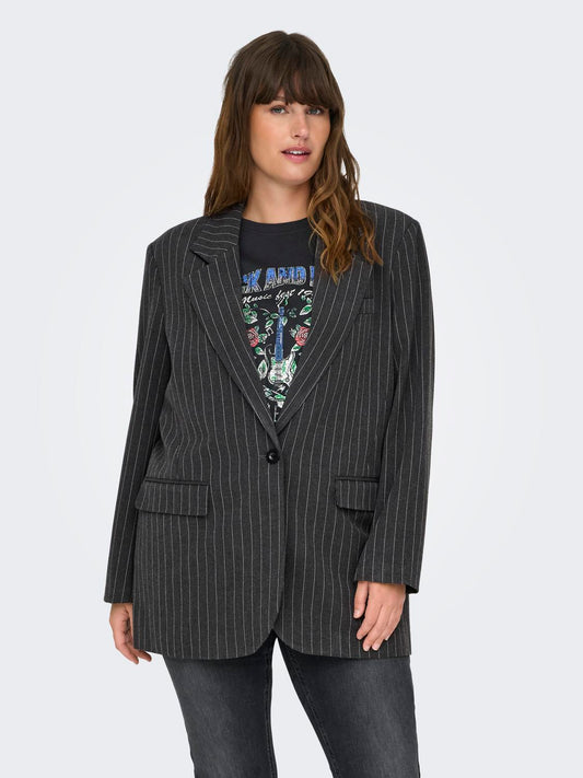 CarBrie - Oversize Pinstripe Blazer