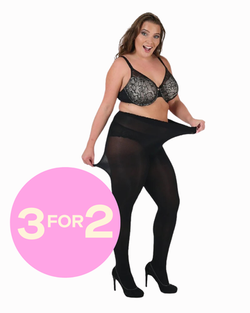 PMSuper-stretch - Kraftig Curvy 90 Denier Strømpebuks