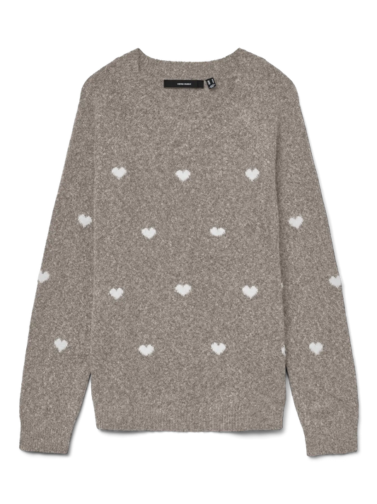 VmcDoffy Intarsia - Pullover med Hjerter