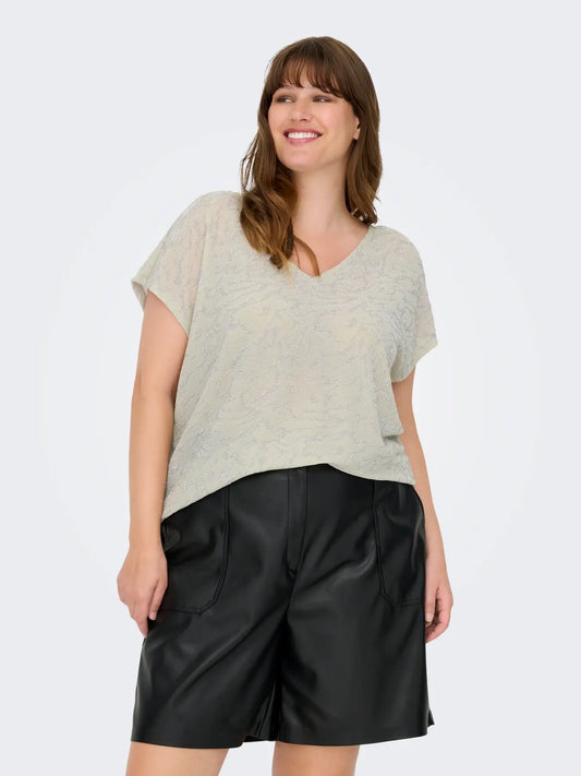 CarCarol - Kortærmet med V-hals