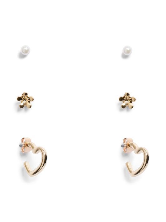 PcGitti - Guld Øreringe 3 Pak