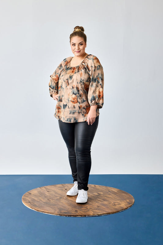 OxRaglan - Bluse med 3/4 Ærmer