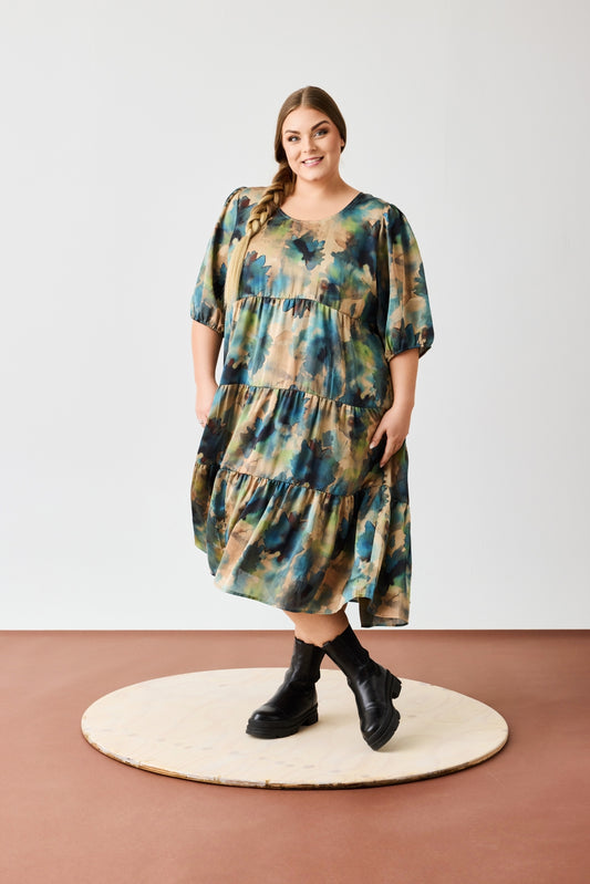 OxLong - Kjole med bindebånd i nakken