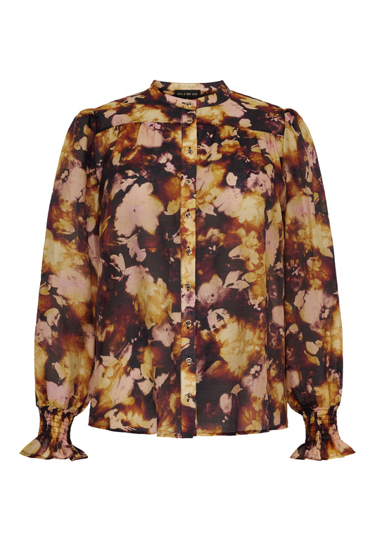 OX Shirt w China Collar and Smock Cuffs