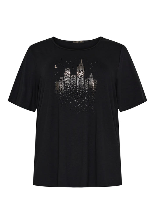 OxT-Shirt - T-skjorte med sølvtrykk