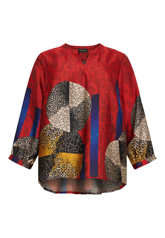 OX63146 - Bluse med 3/4 Ærmer