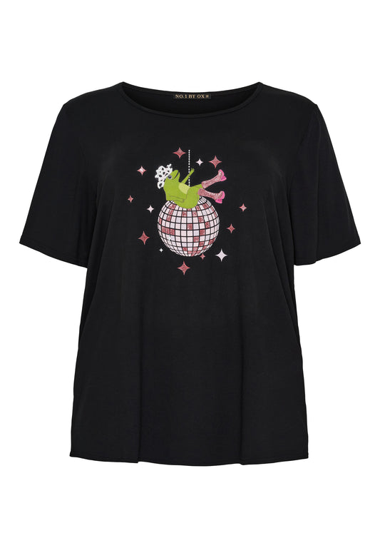 Ox63272 - Kortærmet T-shirt ( Disco frog)