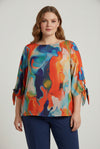 Ox63304 - Mønstret Bluse FJ