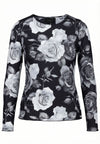 OxMesh Bluse med Blomster