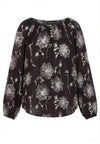 OxBlomstret Bluse