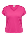 CarJulia - T-shirt med V-hals