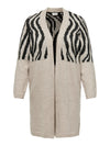 CARJADE ZEBRA L/S CARDIGAN KNIT NOOS