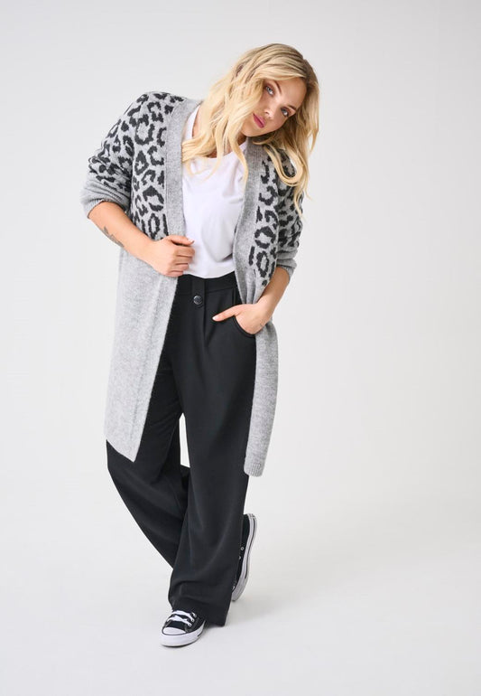 Animal Langermet Strikket Cardigan
