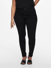 CarAugusta HW Skinny Black Jeans - 3 længder - Noos