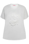 AnHarper 435 - T-shirt med Blomsterapplikation