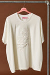AnHarper 435 - T-shirt med Blomsterapplikation