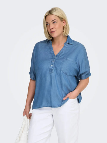 CarCharis - Bluse med Krave
