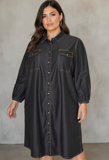 CPGILANNA - Denim Kjole