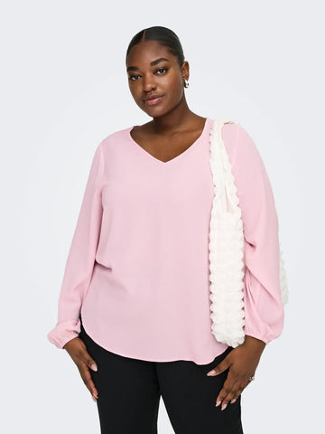 CARVICA LIFE L/S V-HALS TOPP WVN NOOS