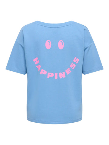 Carhappy - Sweatshirt med smiley på ryggen