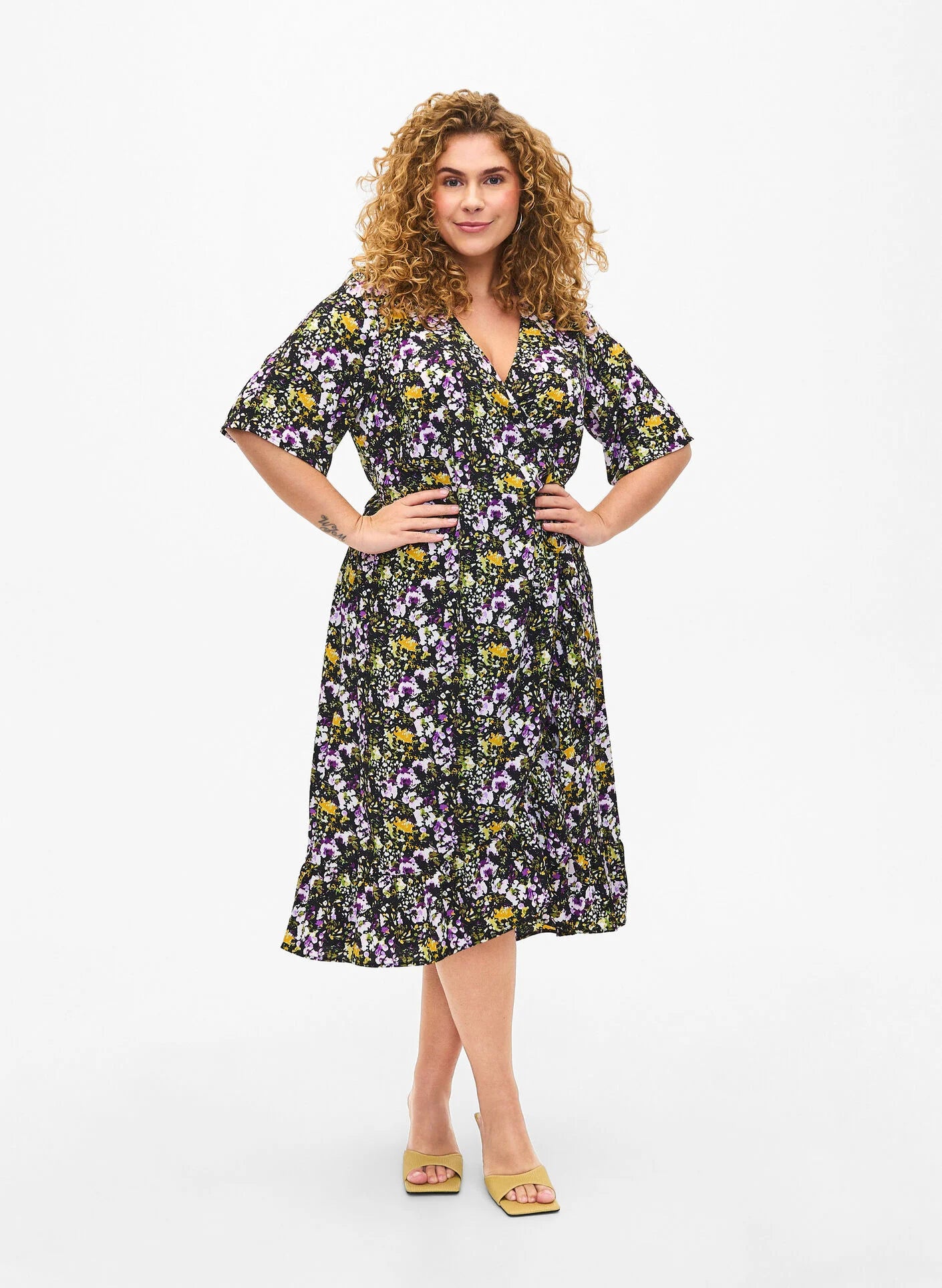 ZICAANNI WRAP DRESS