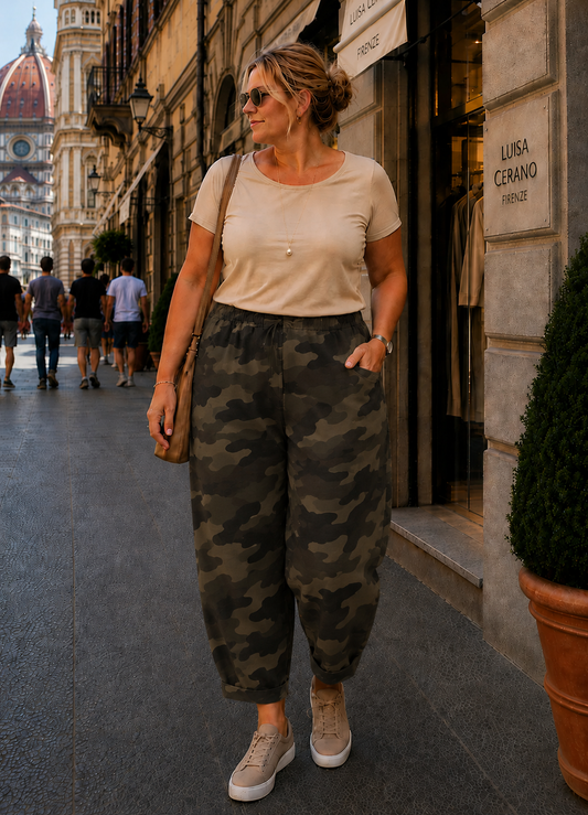 Update Ballonbukser med Camouflage Print