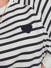 CARJUDY L/S STRIPE HEART SWEATSHIRT