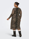 CARFOREST - Mesh Leopard Kjole