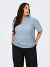 CarHellen - bluse med v-hals