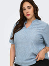CarHellen - bluse med v-hals