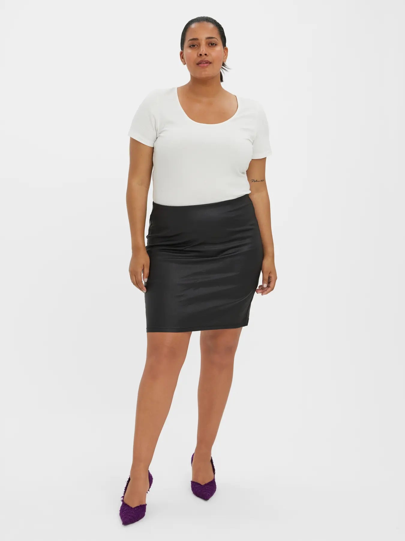 VmcMc MILLY - Coated Pencil Nederdel