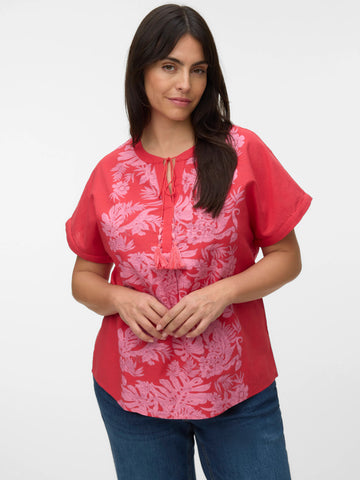 VmcTippe - Bluse Med Blomstret Print