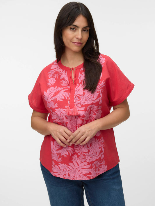 VmcTippe - Bluse Med Blomstret Print