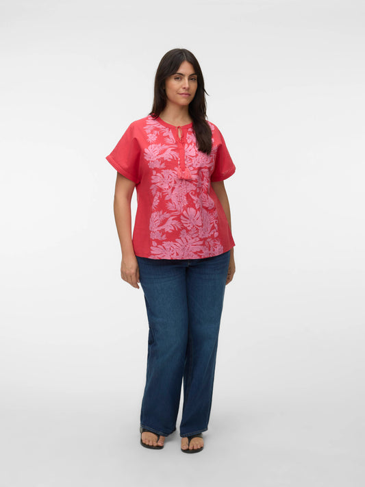 VmcTippe - Bluse Med Blomstret Print