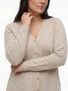 VmcGrace - Langermet tettsittende cardigan med v-hals Exc Cur