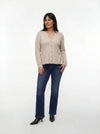 VmcGrace - Langermet tettsittende cardigan med v-hals Exc Cur