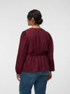 VmcMelaney - V-Hals Bluse - Rød